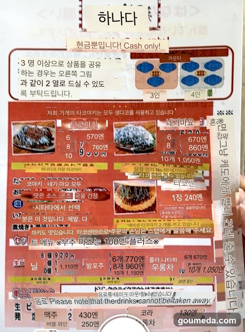 Taco Shop Menu Display