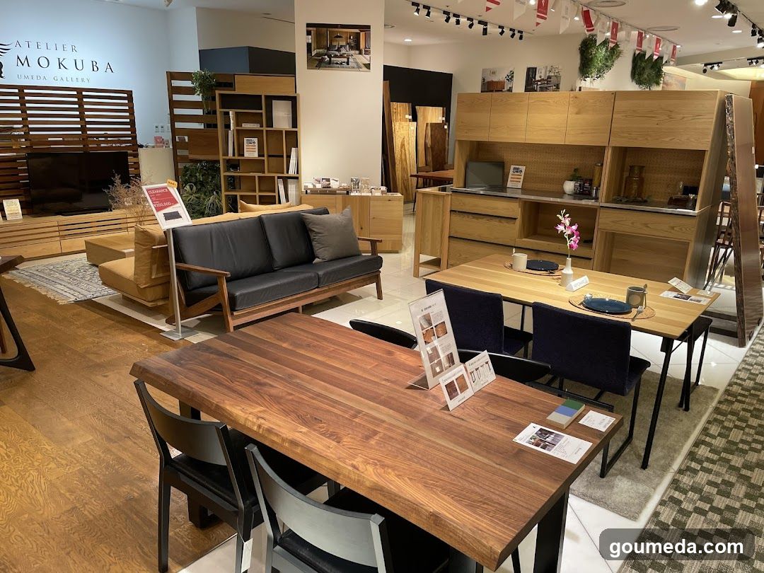 一枚板家具専門店 アトリエ木馬 梅田ギャラリー