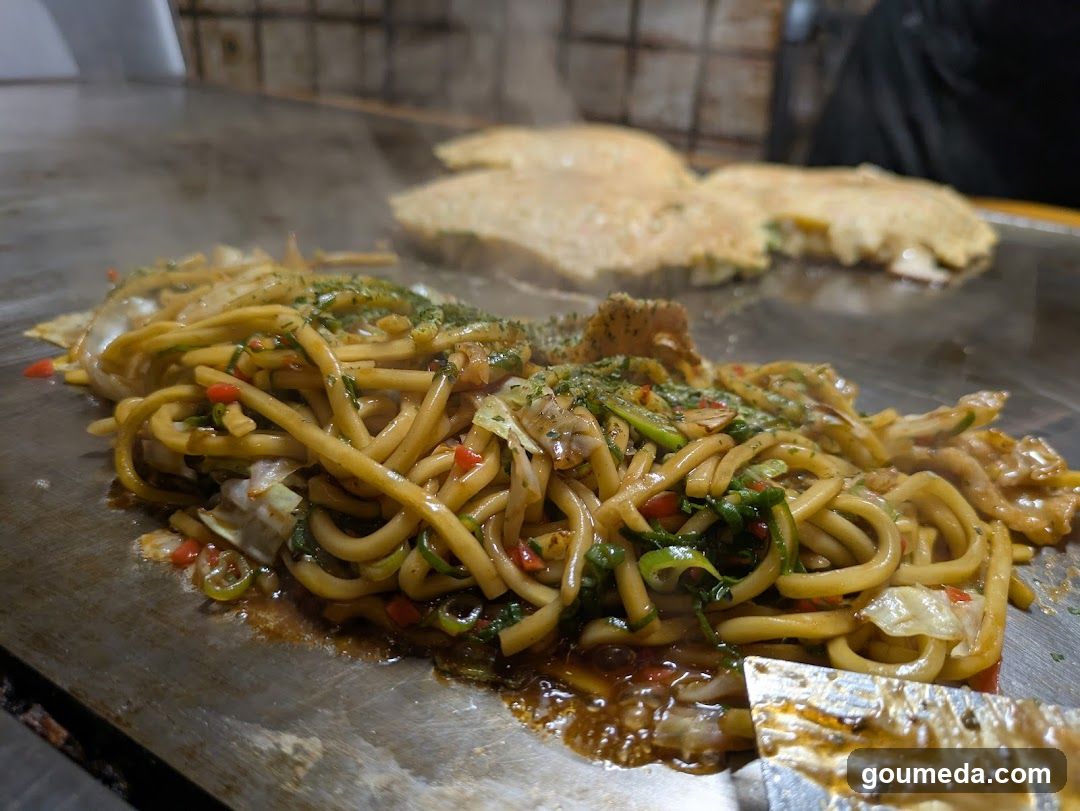 Teppanyaki Noodles and Omelette