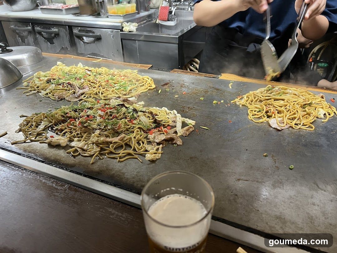 Teppanyaki Cooking Scene