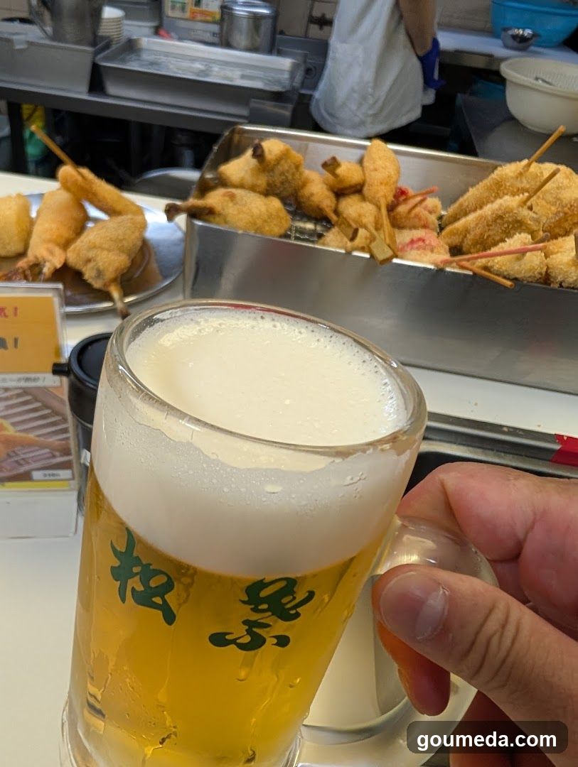 Beer and Fried Food Display