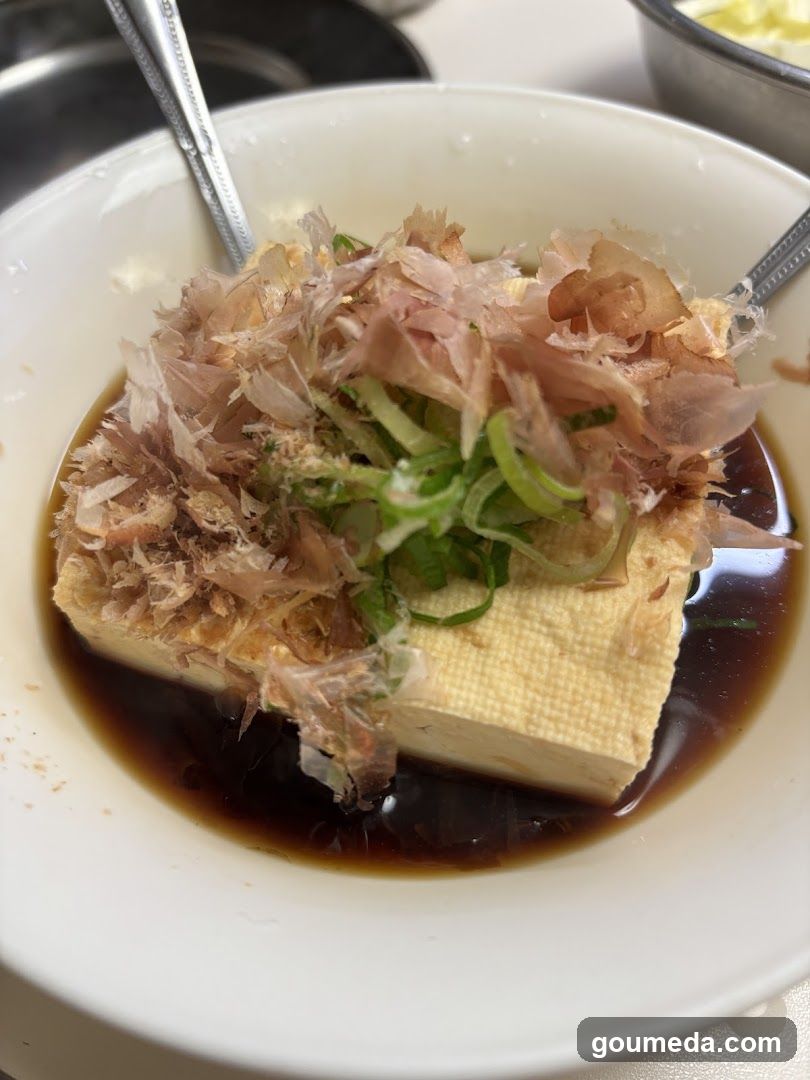 Tofu with Soy Sauce and Toppings