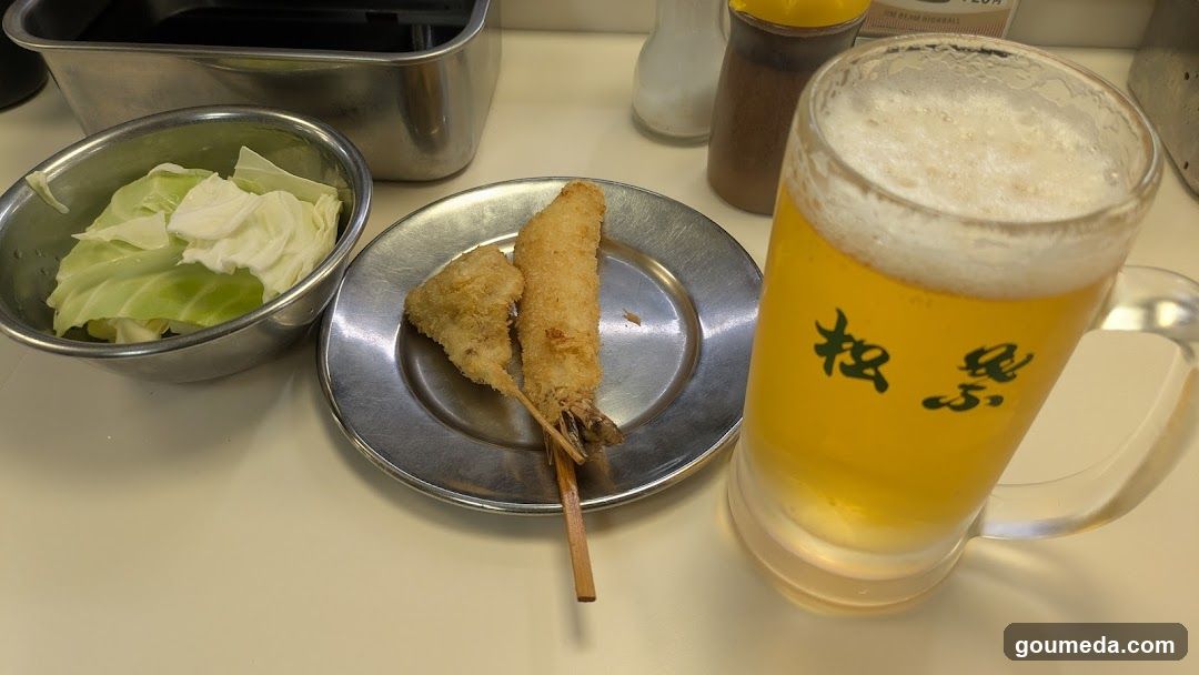Beer and Tempura Meal