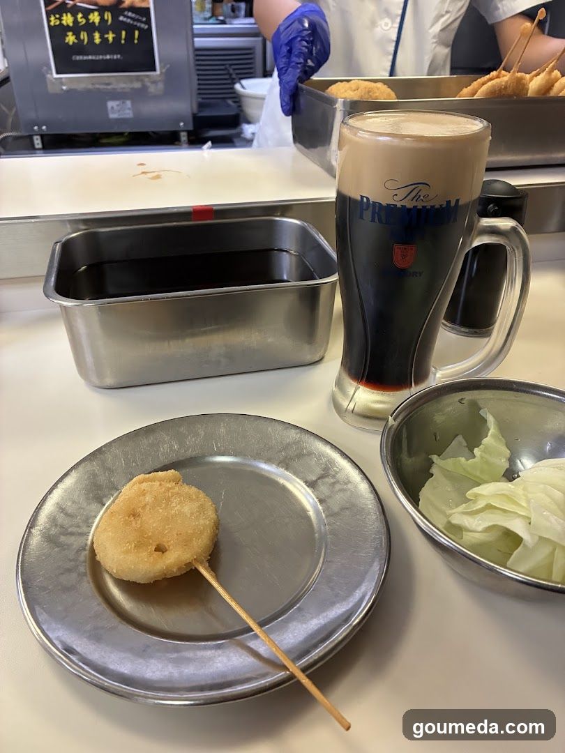 Food and Drink at a Restaurant Counter