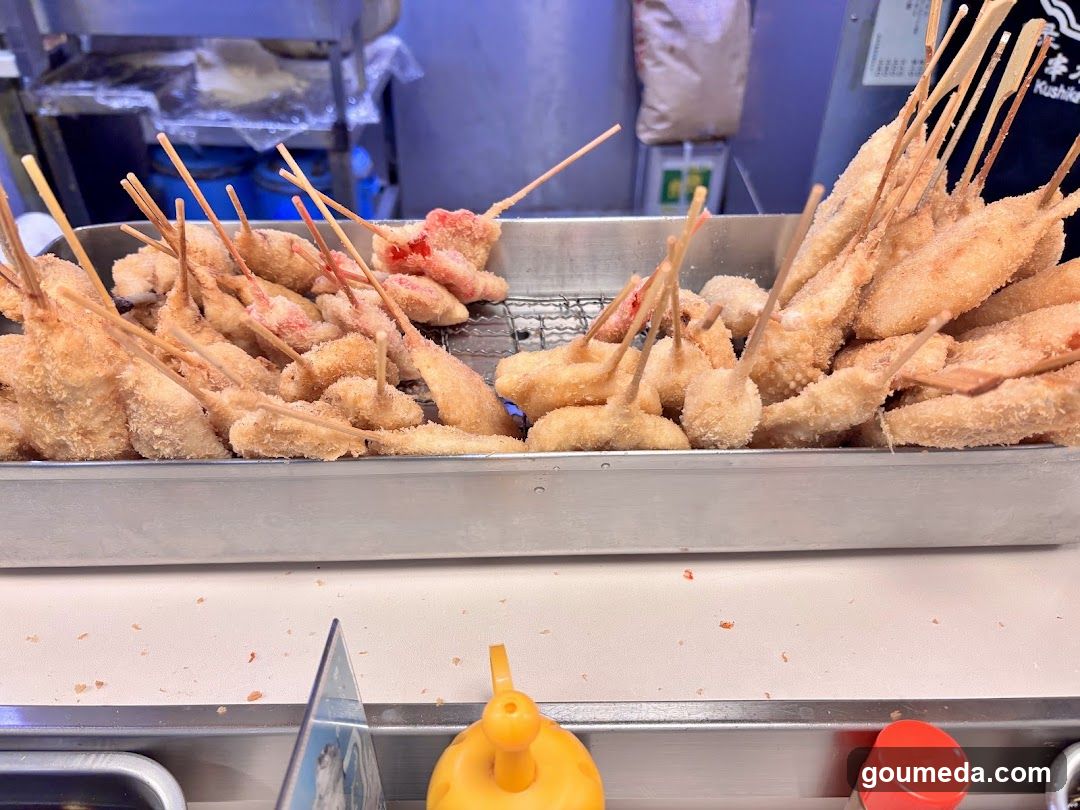 Fried Skewers Display