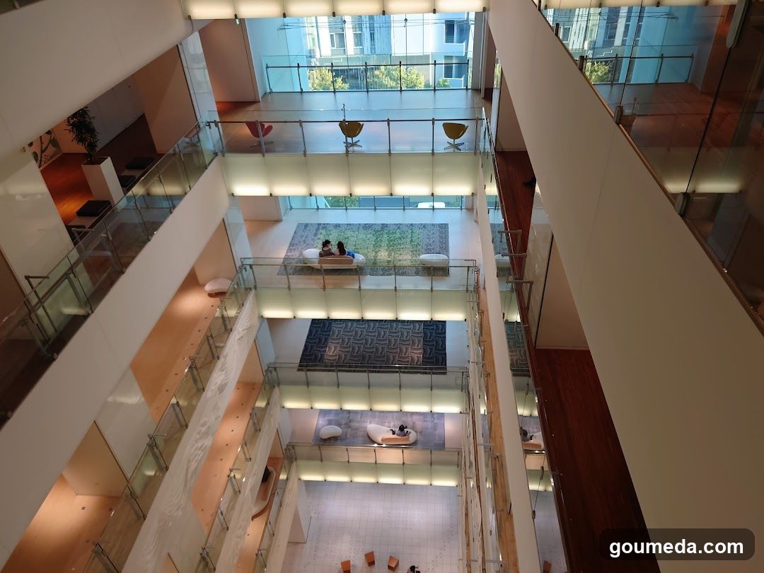 Multi-Level Interior Lobby View