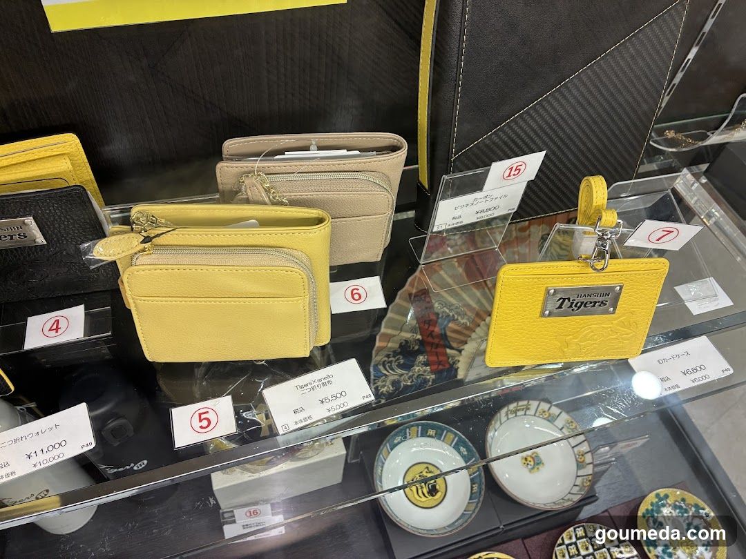 Display of Wallets and Accessories
