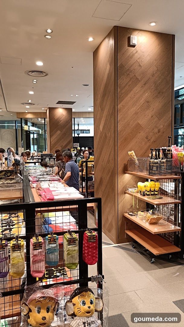 Interior of a retail store with merchandise display