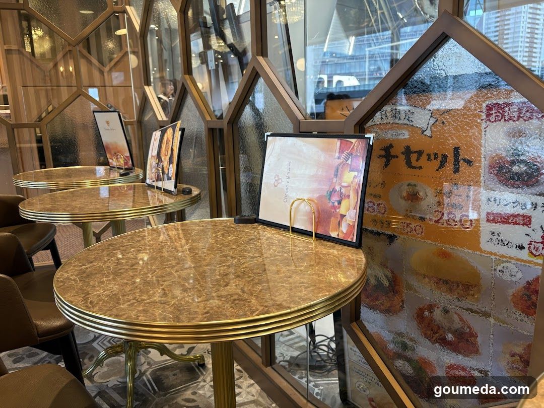 Restaurant Interior with Menu Displays