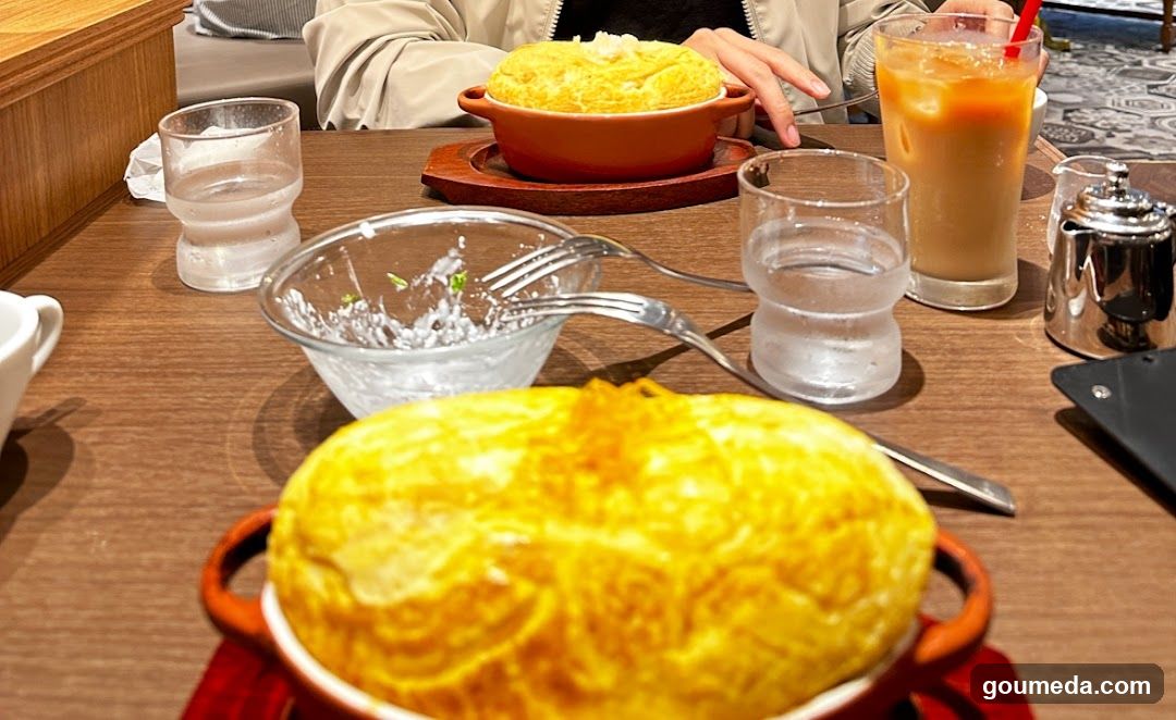 Omelette Rice Table Setting