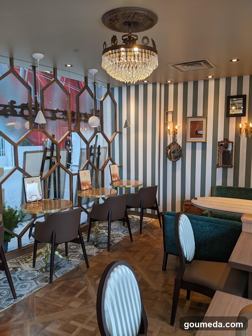 Interior of a stylish café or restaurant