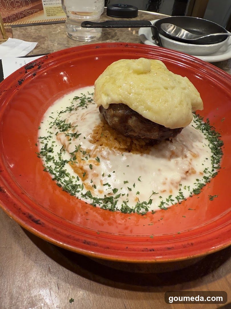 Mushroom Stew with Cheese Topping