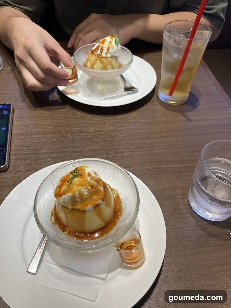 Dessert and Drink at Cafe