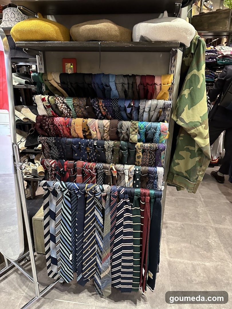 Tie Display Rack in Store