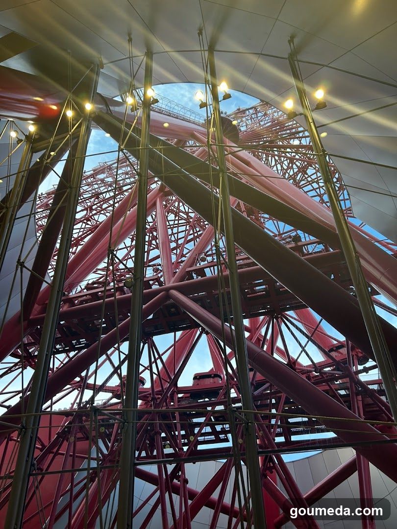 Red Tower Structure Interior View