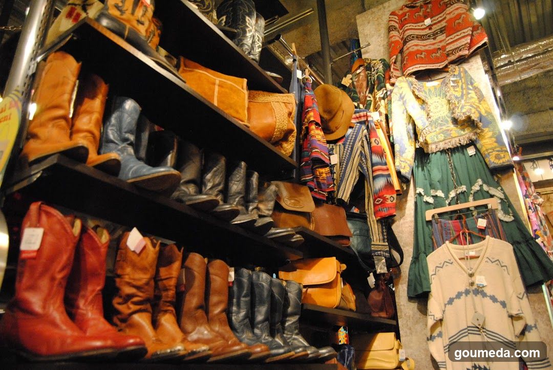 Boots and Clothing Display