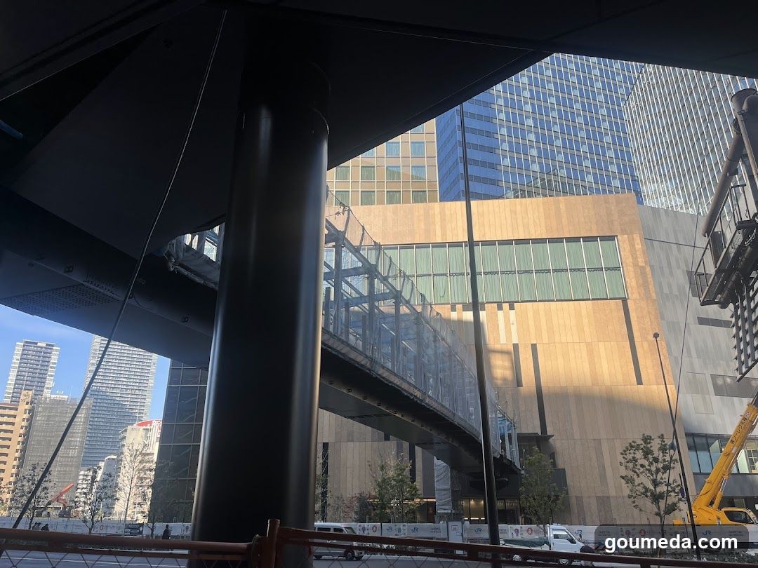 Urban Skyline View from Underpass