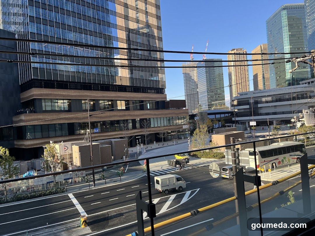 Urban Street View with Modern Buildings