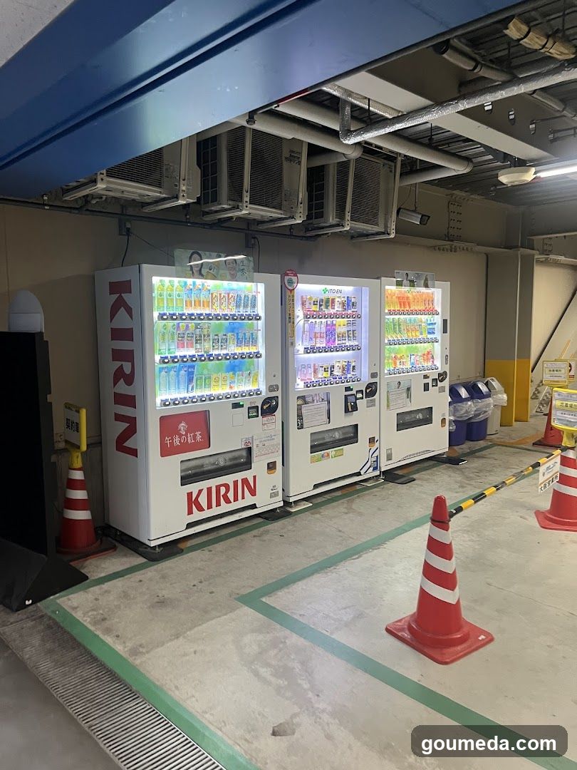 Vending Machines in Parking Area