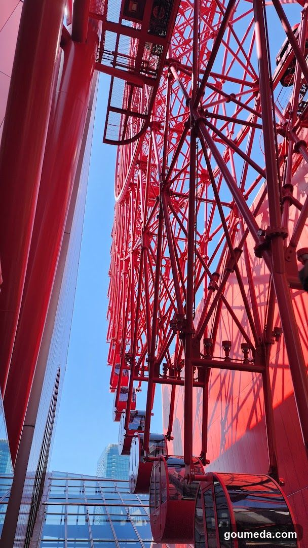 Red Ferris Wheel Structure