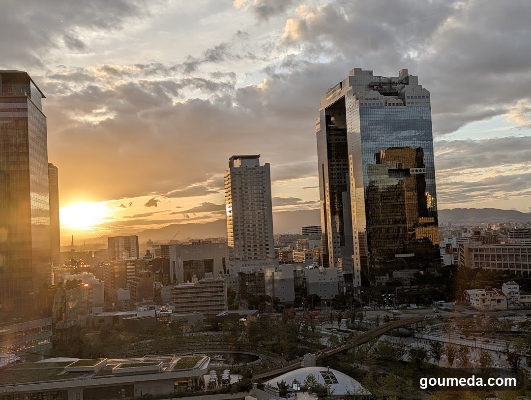 Cityscape at sunset