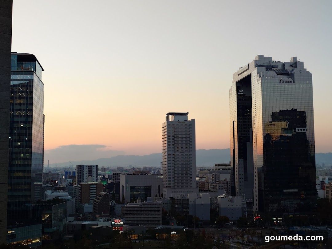 Cityscape at dusk