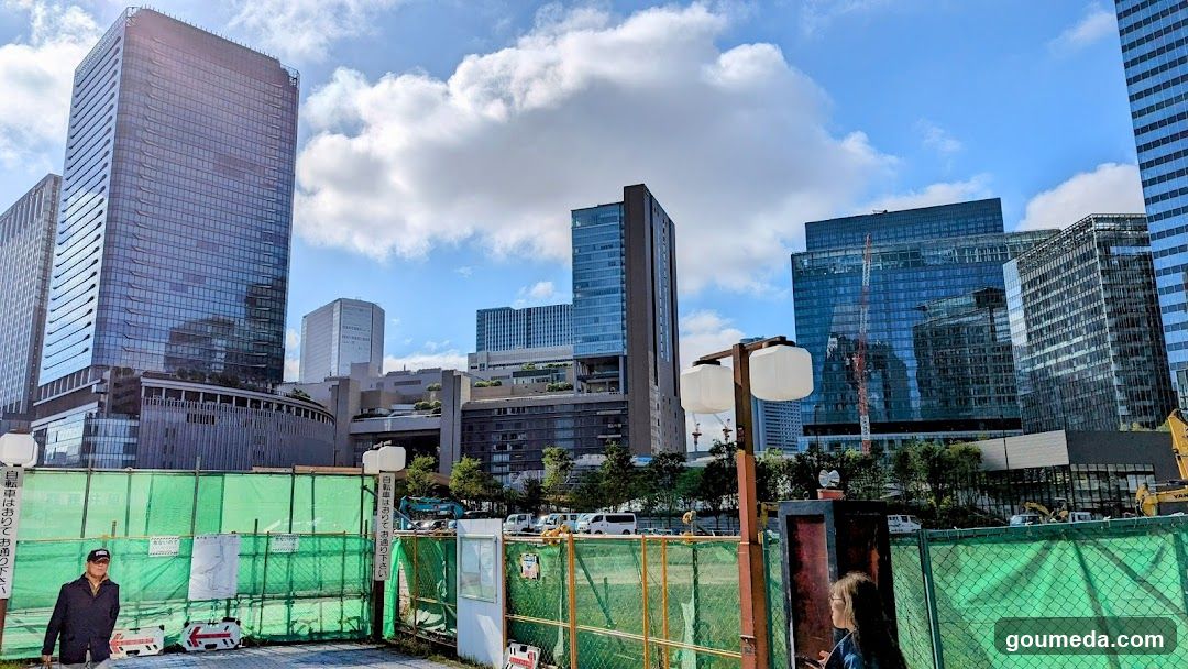 Urban Construction Site with Skyscrapers
