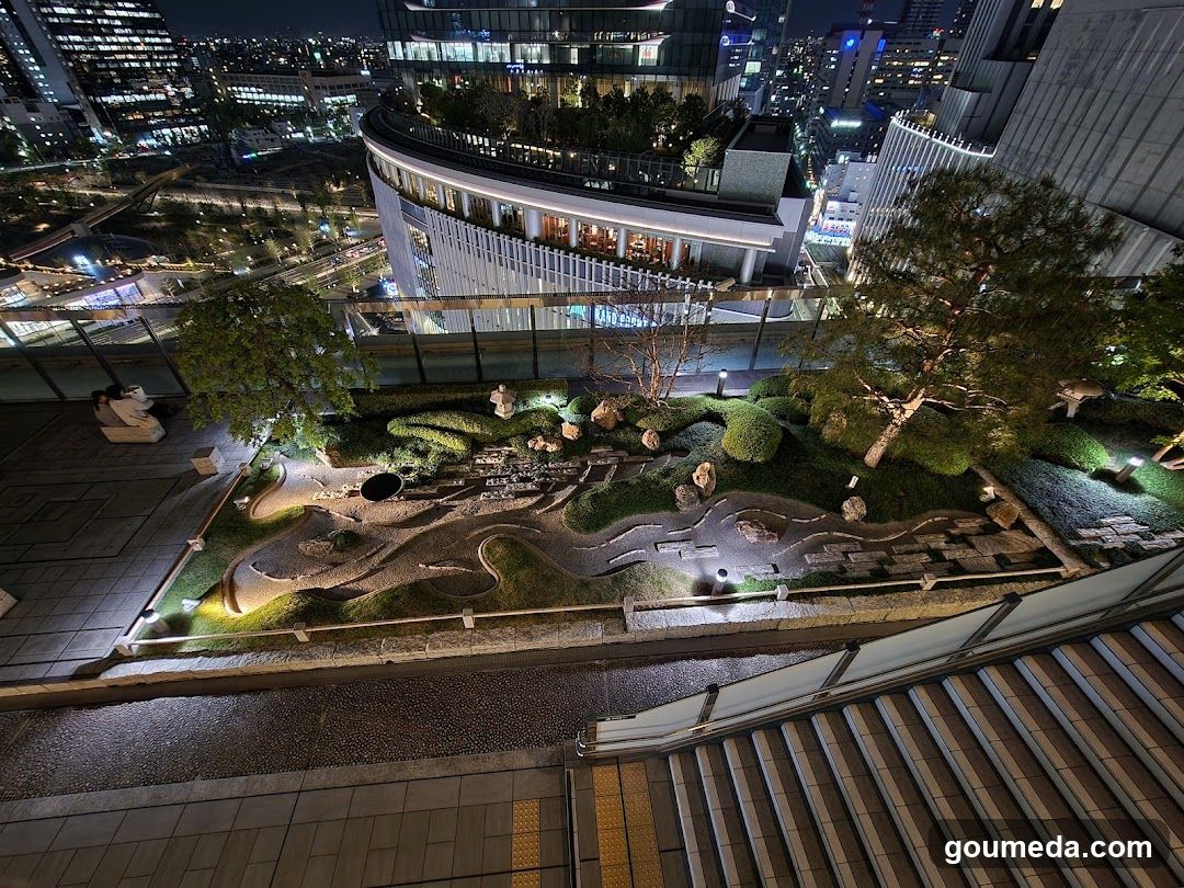 Rooftop Garden at Night