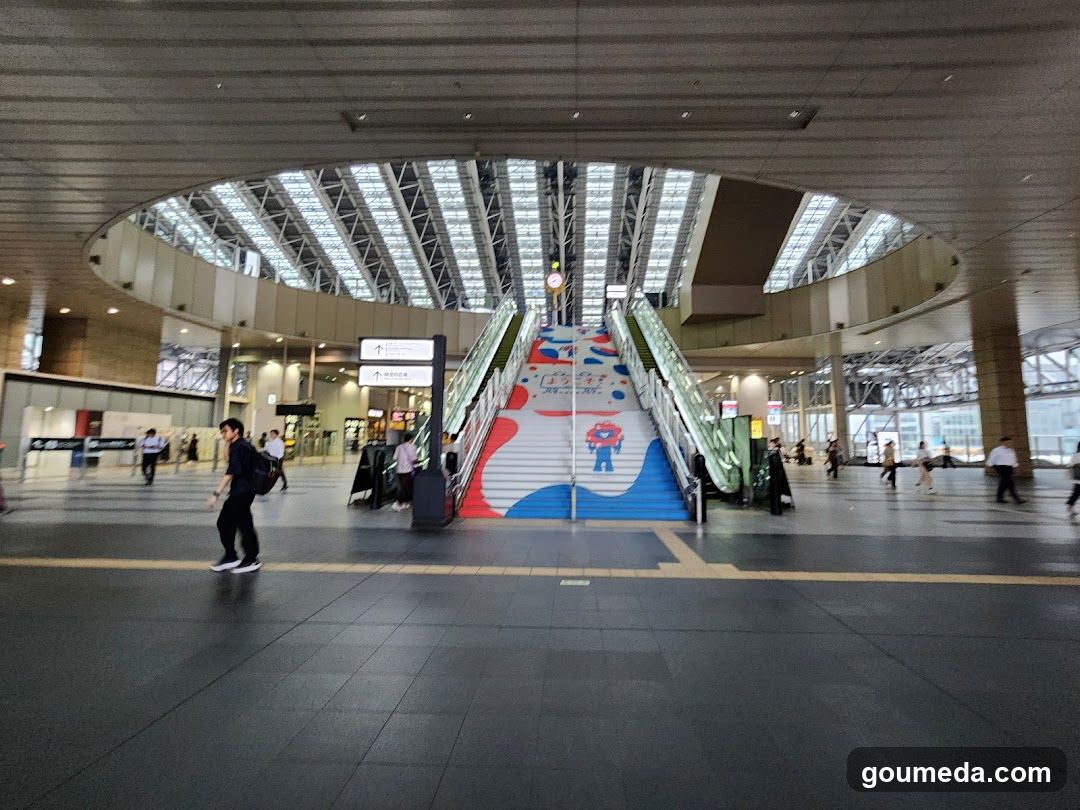 Station Interior with Staircase