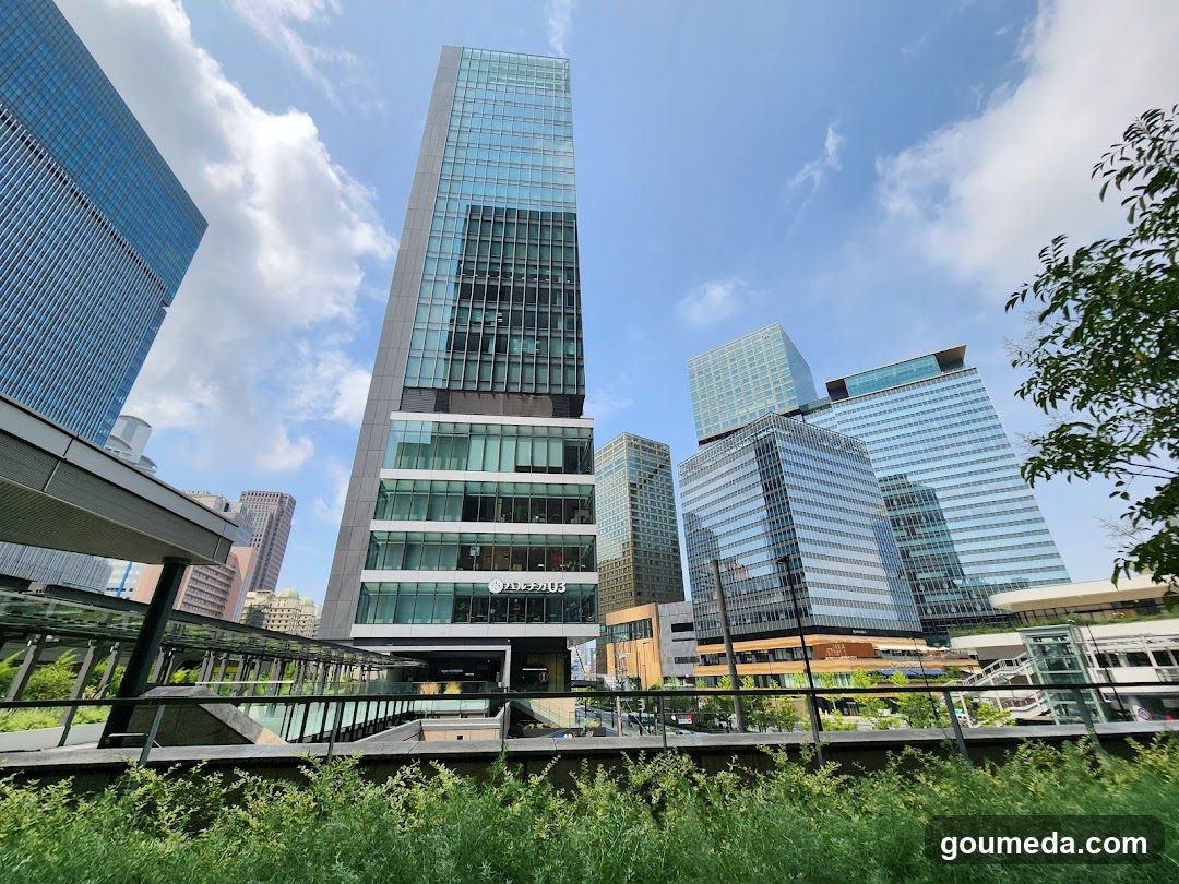 Modern City Skyline with Glass Skyscrapers