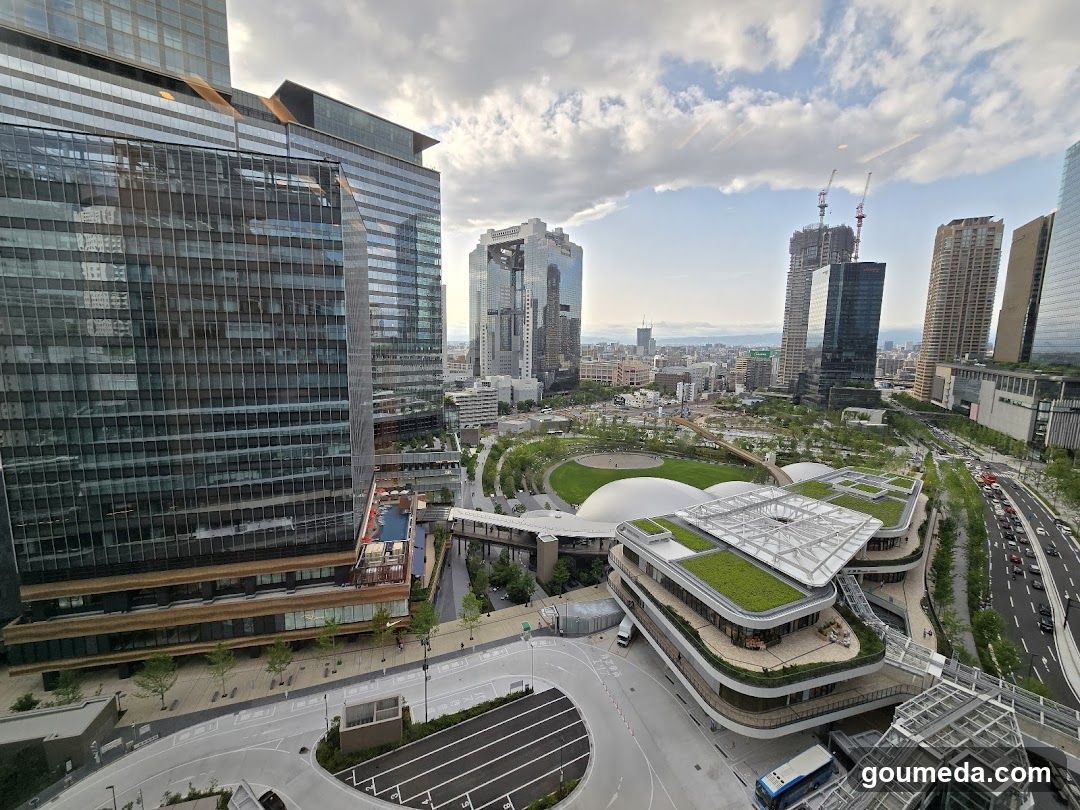 Urban Cityscape with Modern Architecture and Green Spaces