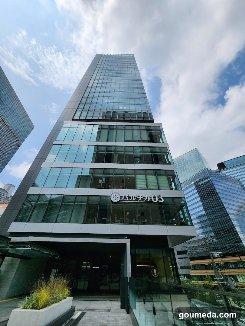 Modern Building Exterior with Glass Facade