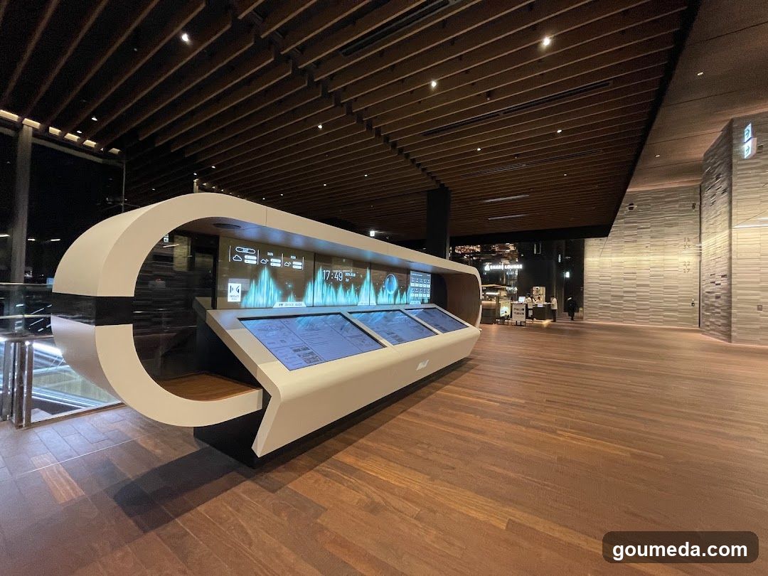 Modern Interior Display Kiosk