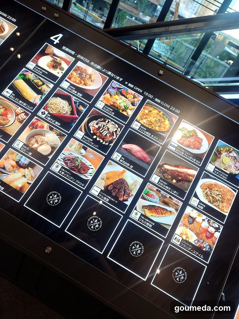 Digital Menu Board Display