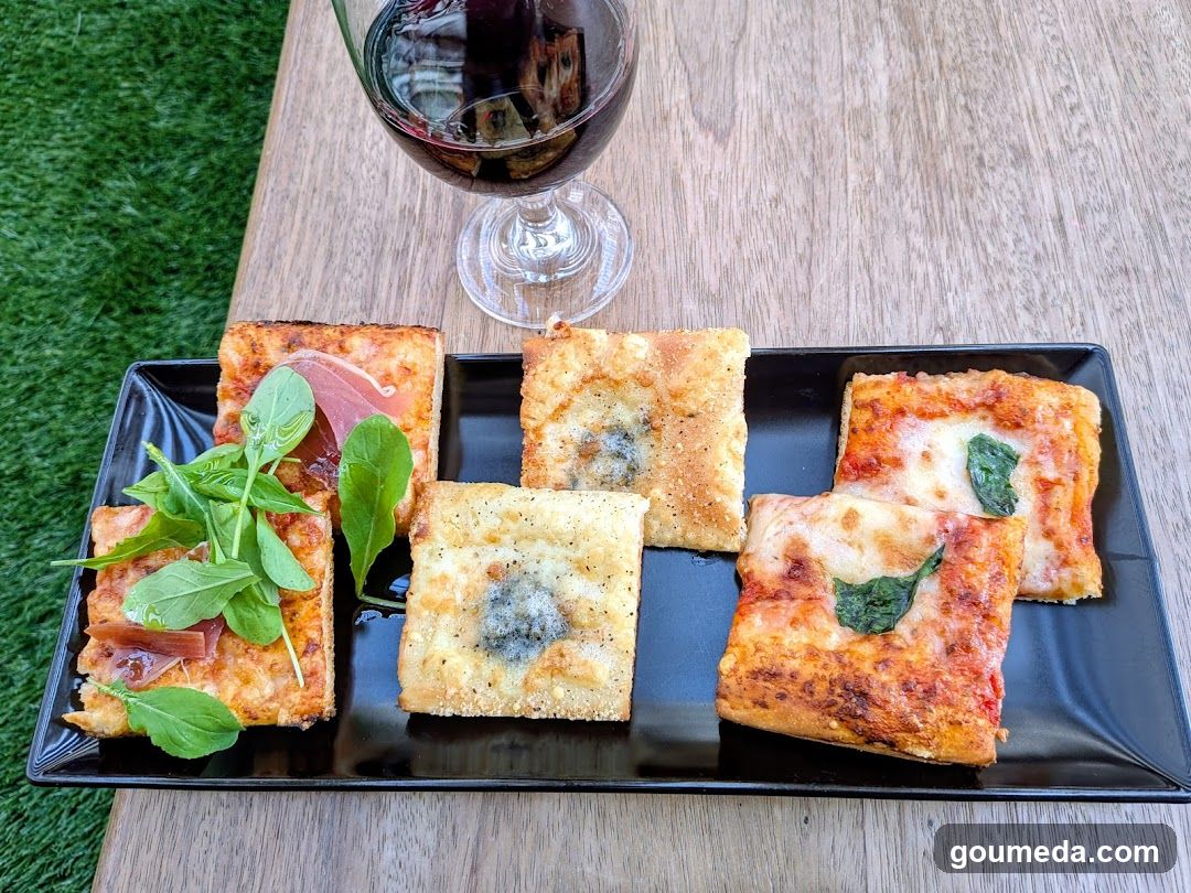 Mini Pizzas with Wine