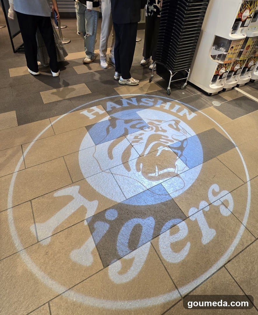 Hanshin Tigers Logo on Floor