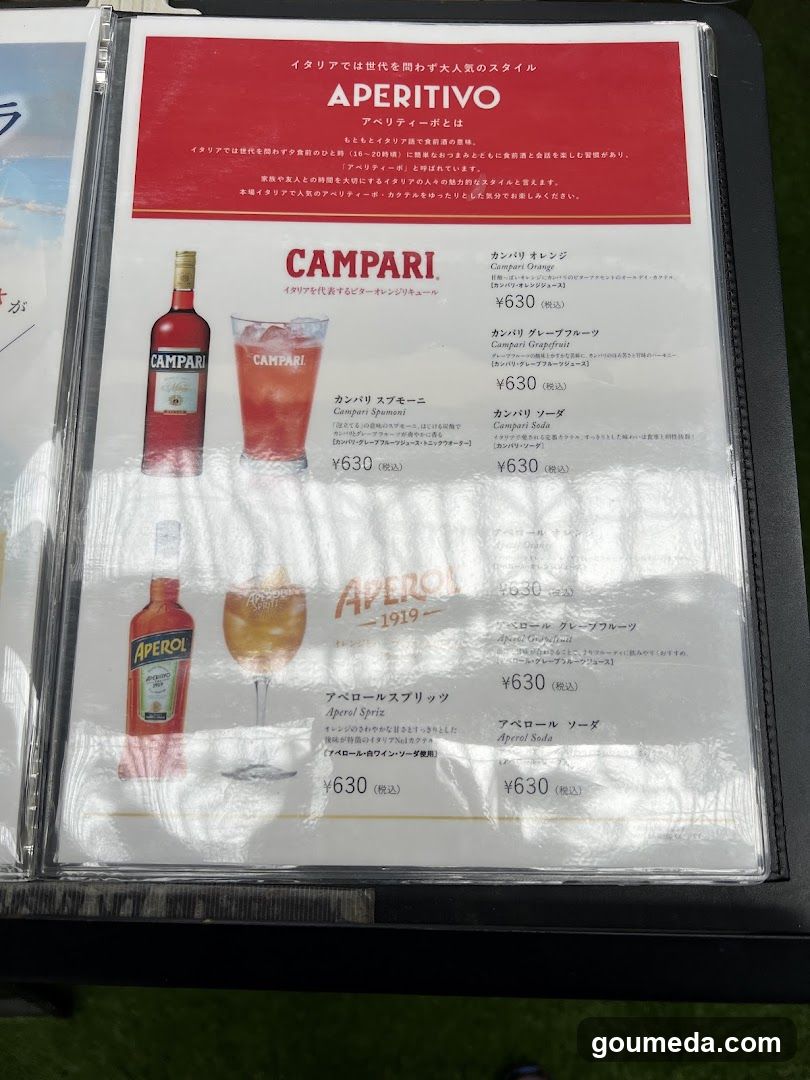 Aperitivo Menu
