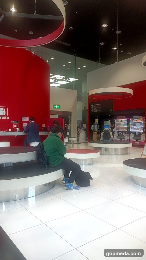 Interior of a modern service center or mall area