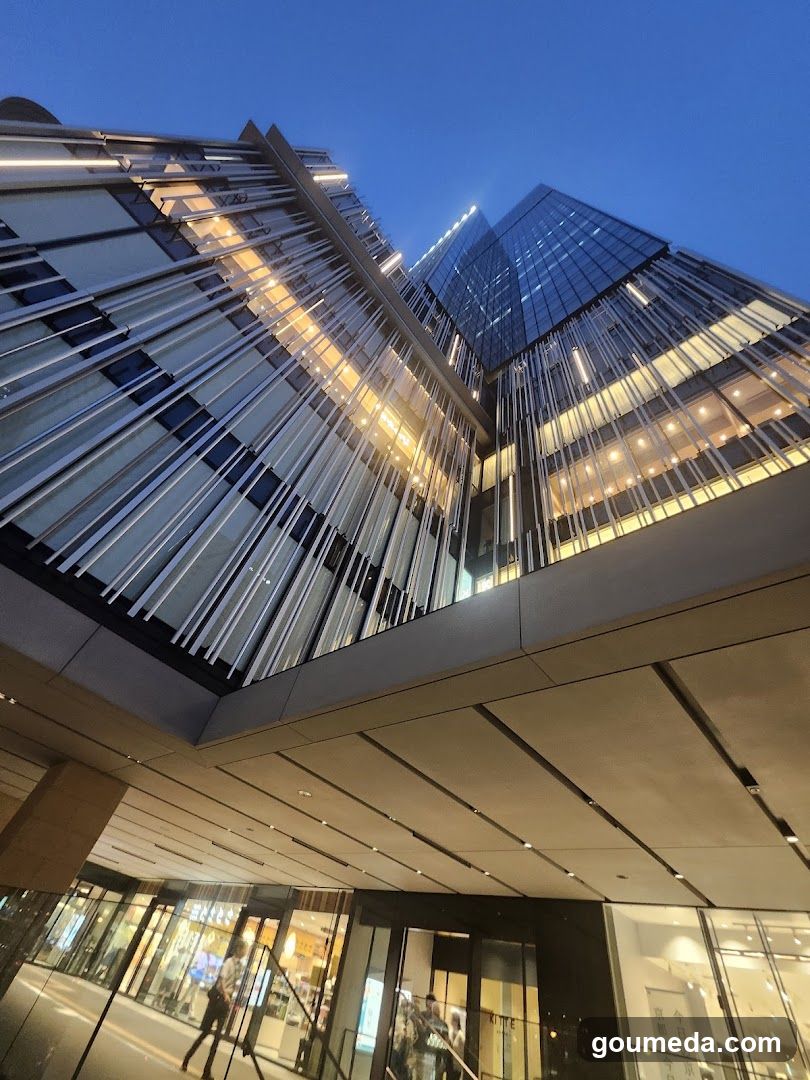 Modern Building Exterior at Dusk