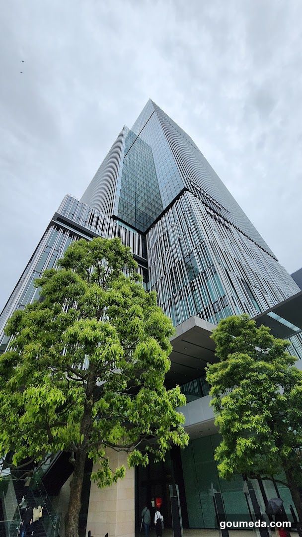 Modern Building Exterior with Trees