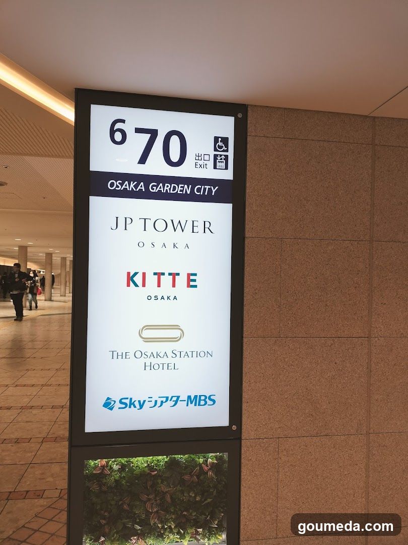 Osaka Station Area Signage