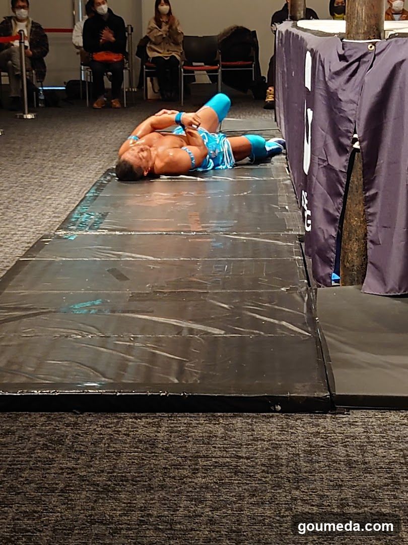 Wrestler on the mat