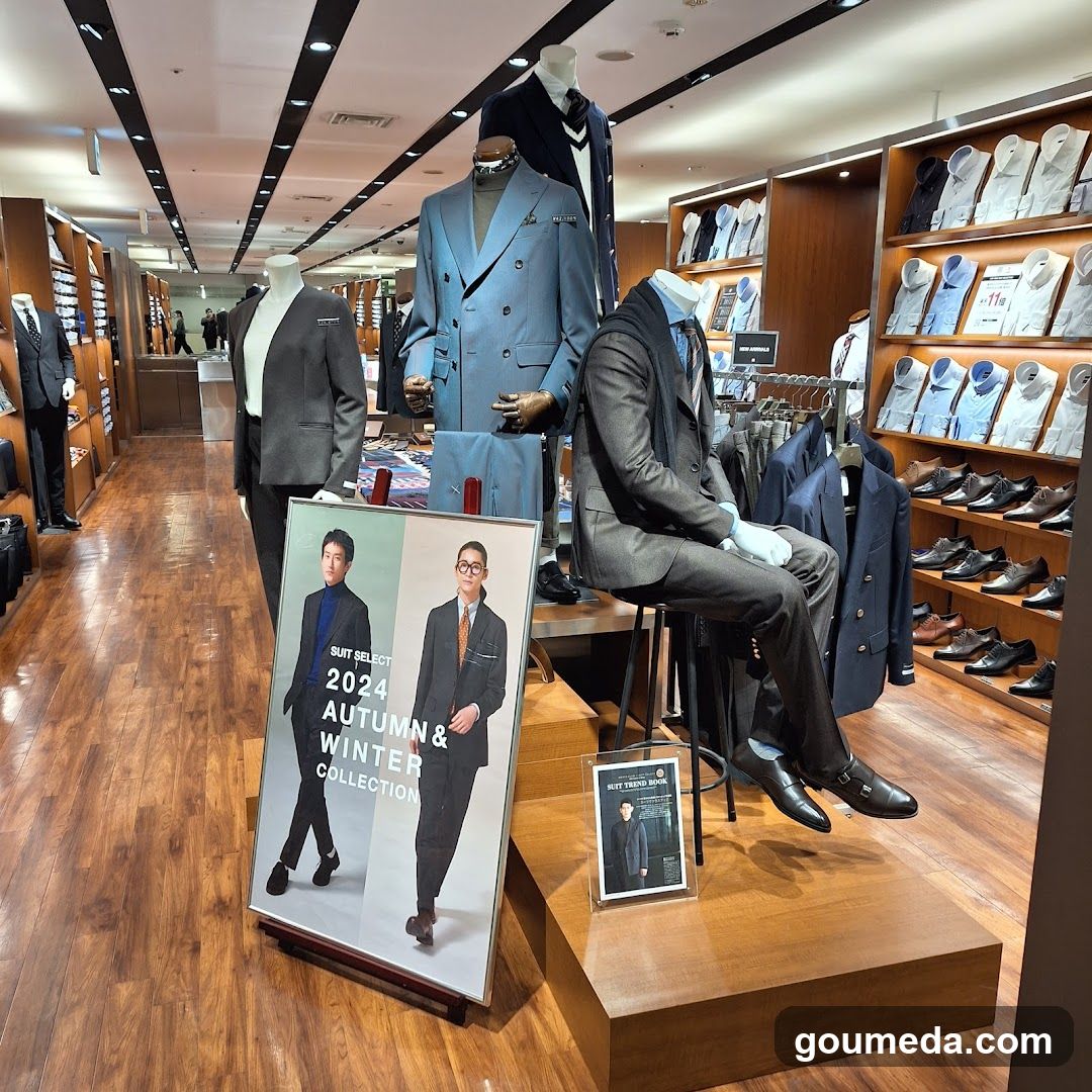 Men's Suit Store Interior Display