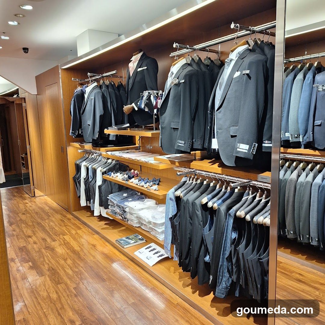 Men's Suit Store Interior