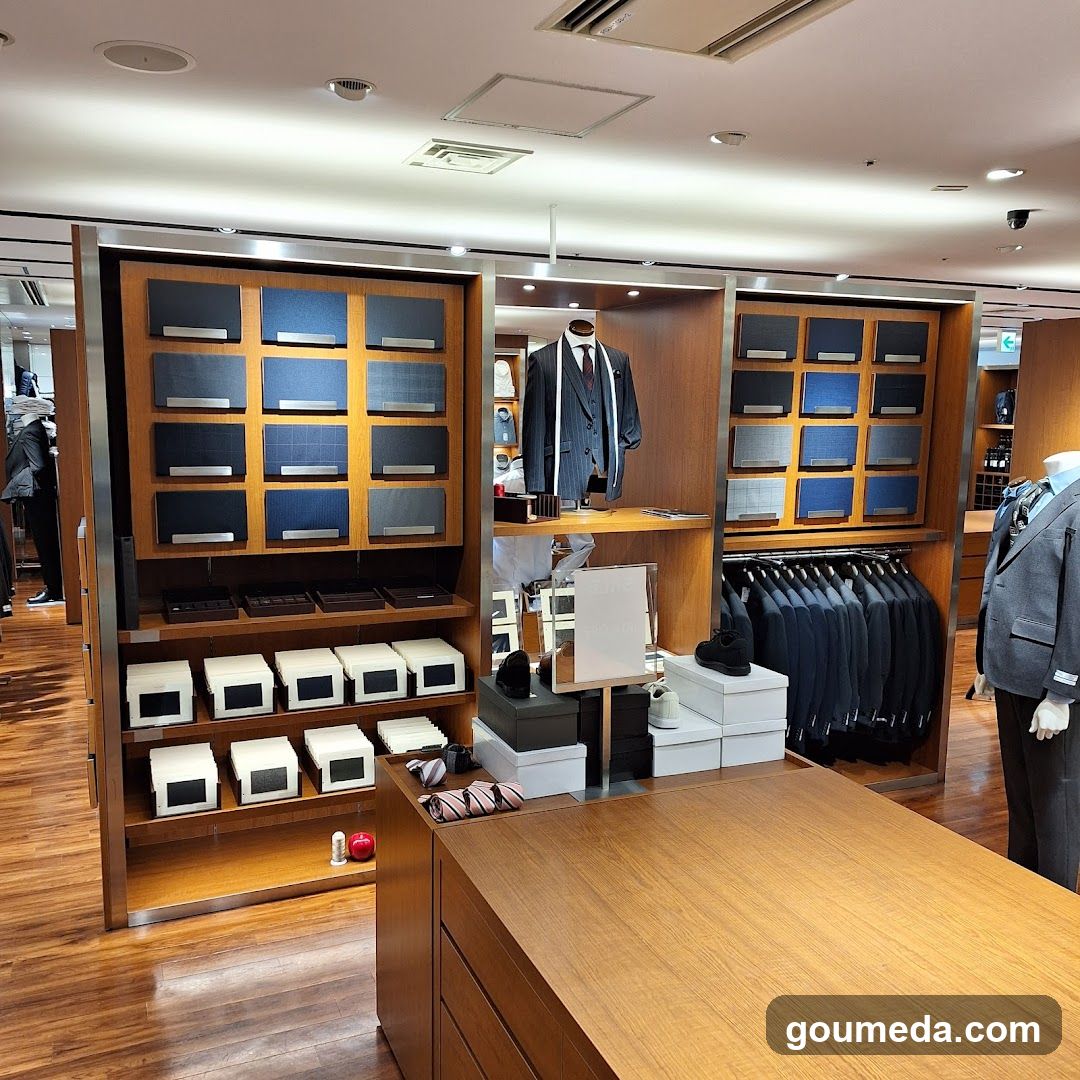Men's Suit Store Interior