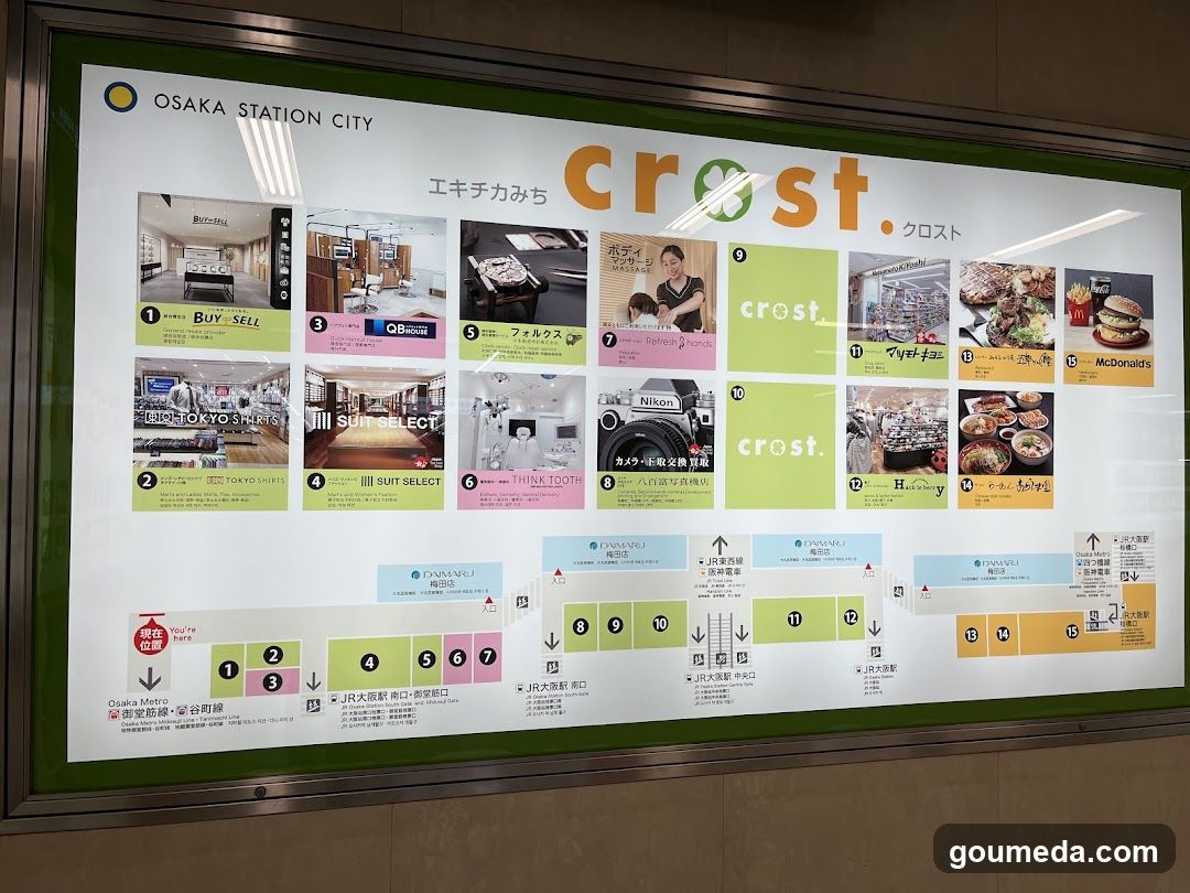 Osaka Station City Crost Map