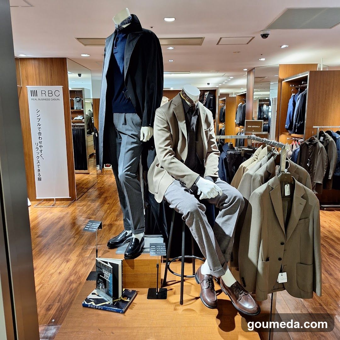 Men's Clothing Store Interior Display