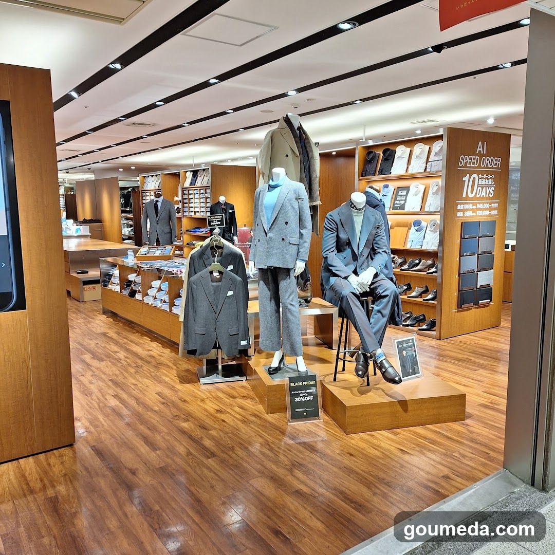 Men's Clothing Store Interior Display