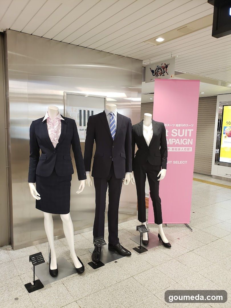 Suit Display in Public Space