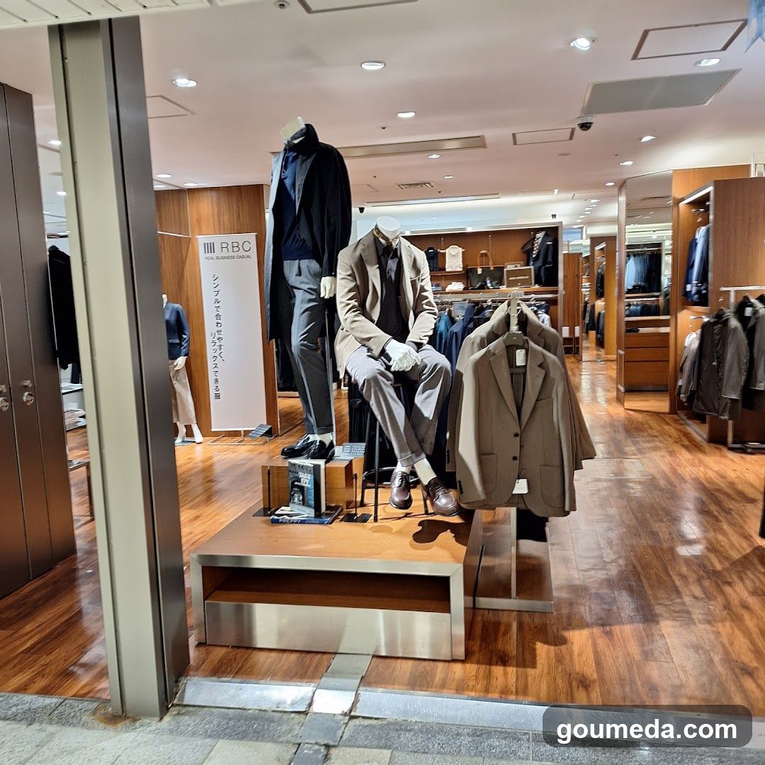 Men's Clothing Store Interior Display